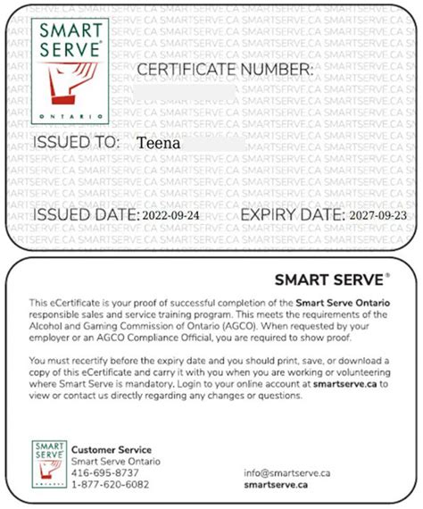 smart serve replacement card ontario|Information Bulletin: Mandatory Smart Serve® Recertification.